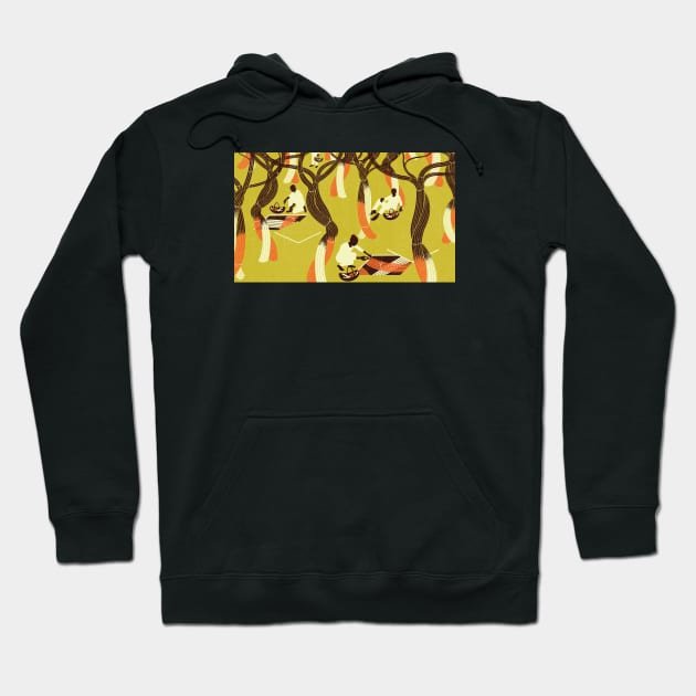 Server trees 3 Hoodie by Neil Webb | Illustrator